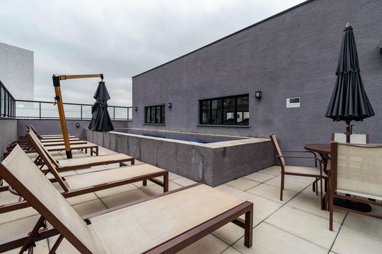 Área comum de kitnet/studio para alugar com 1 quarto, 28m² em Cidade Jardim, São Paulo