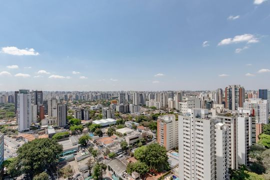 Vista da Cobertura de kitnet/studio para alugar com 1 quarto, 26m² em Cidade Monções, São Paulo