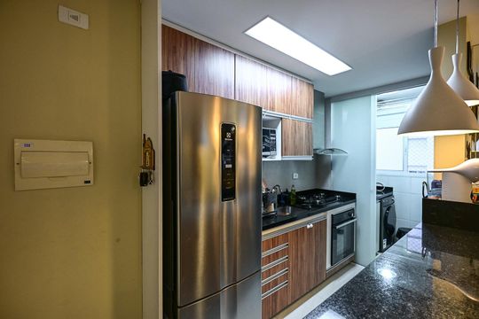 Cozinha de apartamento à venda com 3 quartos, 64m² em Vila Andrade, São Paulo