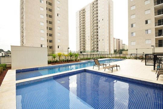 Piscina de apartamento à venda com 3 quartos, 64m² em Vila Andrade, São Paulo
