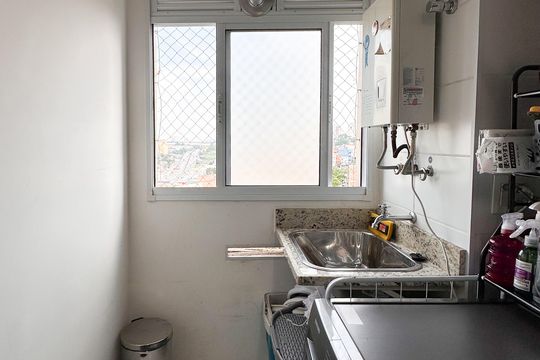 Área de Serviço de apartamento à venda com 1 quarto, 52m² em Jardim Olavo Bilac, São Bernardo do Campo