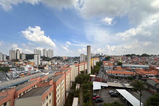 Vista da Sacada de apartamento à venda com 1 quarto, 52m² em Jardim Olavo Bilac, São Bernardo do Campo