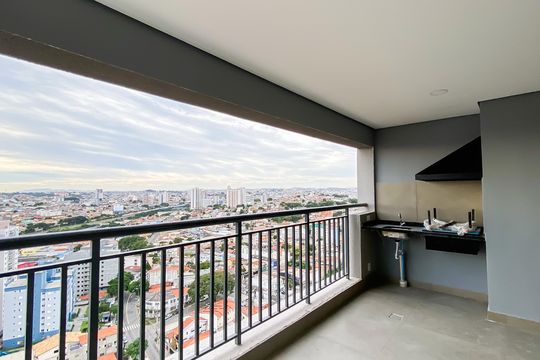 Varanda  de apartamento à venda com 2 quartos, 72m² em Vila Guilhermina, São Paulo