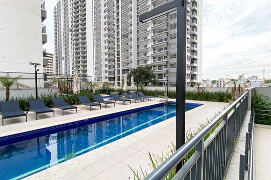 Área comum de apartamento à venda com 2 quartos, 72m² em Vila Guilhermina, São Paulo