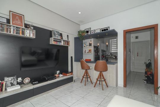 Sala de apartamento à venda com 2 quartos, 67m² em Floresta, Porto Alegre