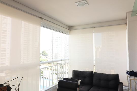 Varanda gourmet de apartamento à venda com 3 quartos, 107m² em Vila Lusitania, São Bernardo do Campo