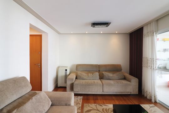 Sala  de apartamento à venda com 3 quartos, 107m² em Vila Lusitania, São Bernardo do Campo