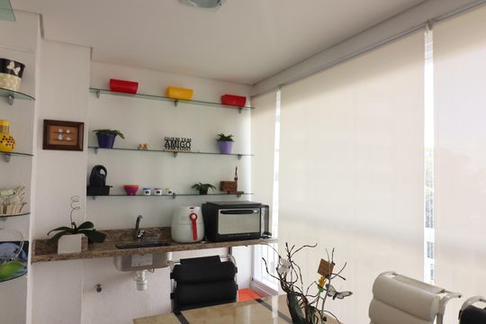 Varanda gourmet de apartamento à venda com 3 quartos, 107m² em Vila Lusitania, São Bernardo do Campo