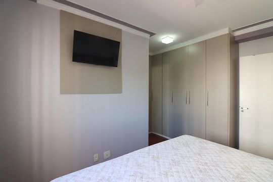 Quarto 1 - Suíte de apartamento à venda com 3 quartos, 107m² em Vila Lusitania, São Bernardo do Campo