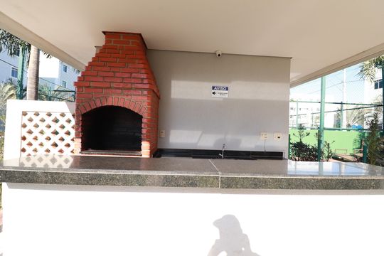 Área comum - Churrasqueira de apartamento para alugar com 2 quartos, 44m² em Gávea, Uberlândia