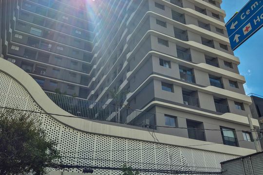 Fachada do Prédio de kitnet/studio à venda com 1 quarto, 25m² em Pinheiros, São Paulo