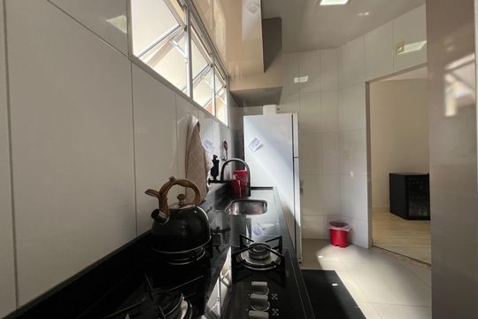 Cozinha de apartamento à venda com 3 quartos, 144m² em Castelo, Belo Horizonte