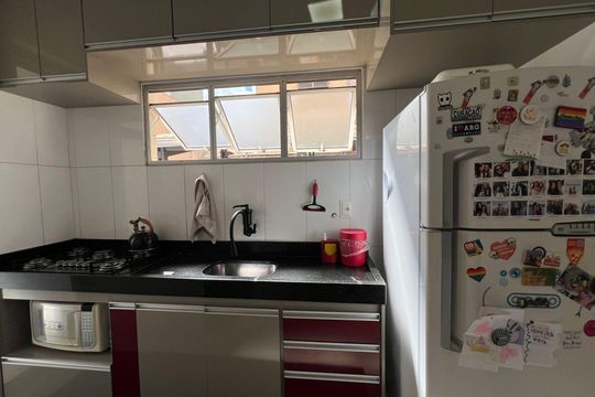 Cozinha de apartamento à venda com 3 quartos, 144m² em Castelo, Belo Horizonte
