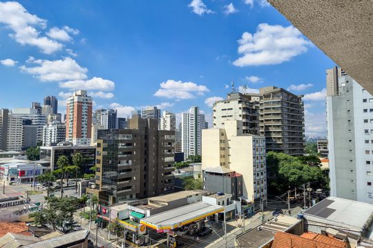 Vista do Quarto de kitnet/studio à venda com 1 quarto, 25m² em Pinheiros, São Paulo