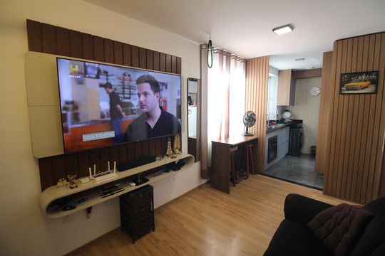 Sala de apartamento à venda com 2 quartos, 45m² em Milionários, Belo Horizonte