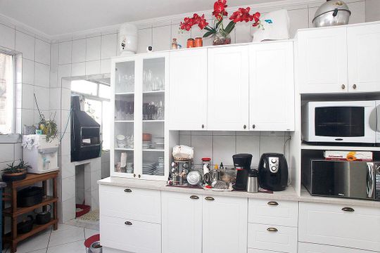 Cozinha de apartamento à venda com 3 quartos, 134m² em Azenha, Porto Alegre