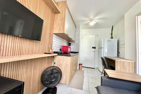 Sala de apartamento para alugar com 1 quarto, 24m² em Vila Clementino, São Paulo