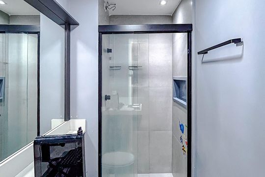Banheiro de apartamento à venda com 2 quartos, 35m² em Cidade Mãe do Céu, São Paulo