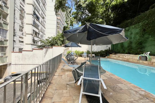 Área comum - Piscina de apartamento à venda com 3 quartos, 144m² em Copacabana, Rio de Janeiro