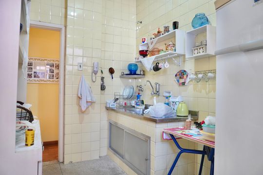 Cozinha  de apartamento à venda com 3 quartos, 119m² em Barro Preto, Belo Horizonte