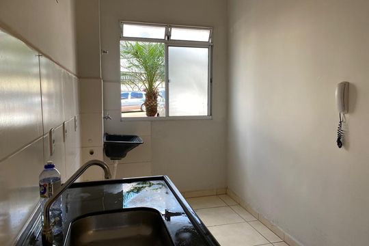 Cozinha de apartamento para alugar com 2 quartos, 45m² em Jardim Itau, Ribeirão Preto