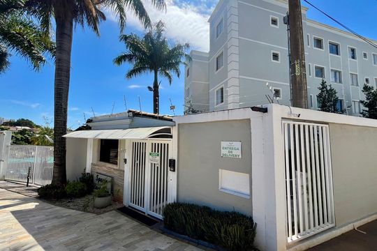Fachada da portaria de apartamento à venda com 2 quartos, 47m² em Vila Carminha, Campinas
