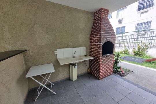 Área comum - Churrasqueira de apartamento para alugar com 2 quartos, 44m² em Cavalcanti, Rio de Janeiro