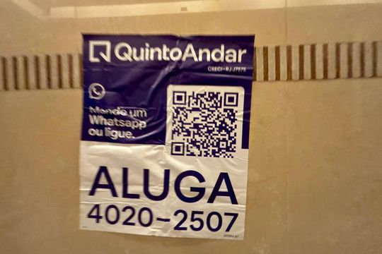 Placa de apartamento para alugar com 3 quartos, 105m² em Copacabana, Rio de Janeiro