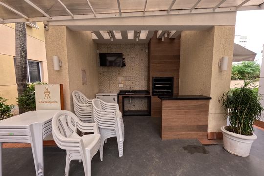 Área comum - Churrasqueira de casa de condomínio à venda com 2 quartos, 48m² em Vicente de Carvalho, Rio de Janeiro