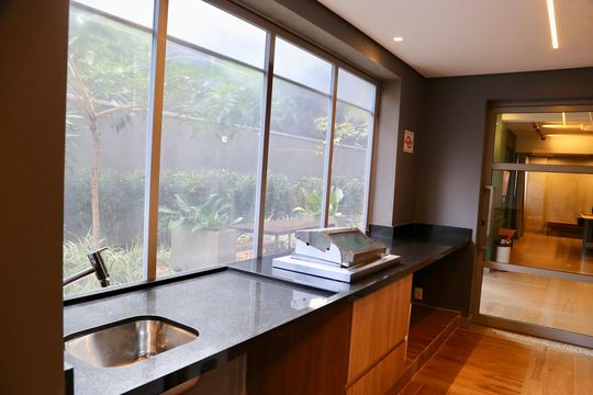 Área comum de kitnet/studio à venda com 1 quarto, 24m² em Vila Cordeiro, São Paulo