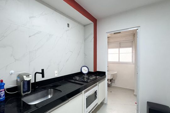 Cozinha de apartamento à venda com 3 quartos, 91m² em Vila Lusitania, São Bernardo do Campo