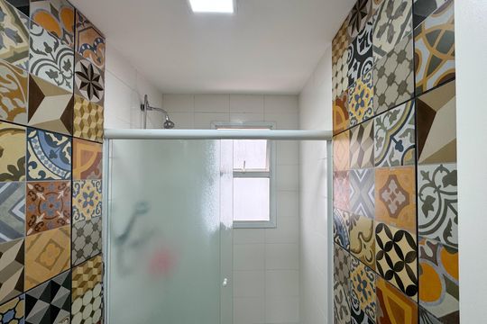 Banheiro Suíte de apartamento à venda com 3 quartos, 91m² em Vila Lusitania, São Bernardo do Campo