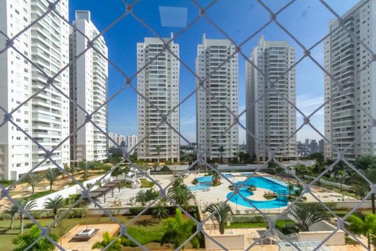 Vista da Suíte de apartamento para alugar com 3 quartos, 91m² em Vila Lusitania, São Bernardo do Campo