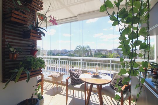 Varanda de apartamento à venda com 3 quartos, 81m² em Campininha, São Paulo