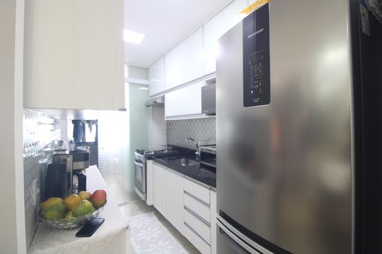 Cozinha de apartamento à venda com 3 quartos, 81m² em Campininha, São Paulo