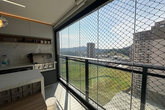 Varanda da Sala de apartamento à venda com 2 quartos, 87m² em Tamboré, Barueri