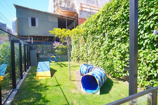 Área Comum - Espaço Pet de kitnet/studio à venda com 1 quarto, 25m² em Boa Vista, Porto Alegre