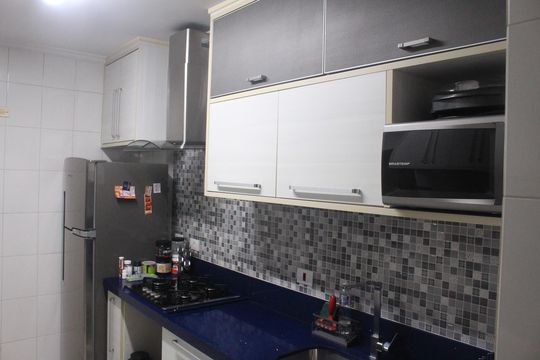 Cozinha de apartamento à venda com 3 quartos, 83m² em Osvaldo Cruz, São Caetano do Sul