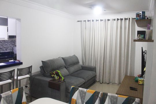 Sala de apartamento à venda com 3 quartos, 83m² em Osvaldo Cruz, São Caetano do Sul