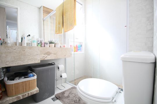Banheiro Suíte de apartamento à venda com 3 quartos, 126m² em Vila Sonia do Taboao, Taboão da Serra
