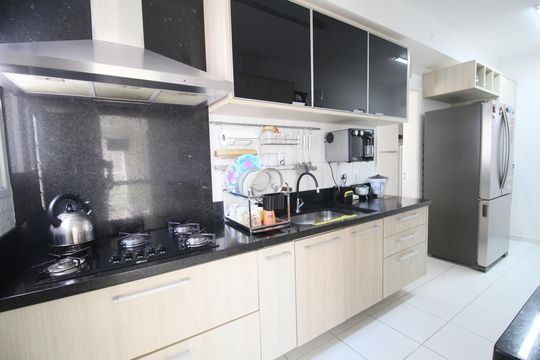 Cozinha de apartamento à venda com 3 quartos, 126m² em Vila Sonia do Taboao, Taboão da Serra