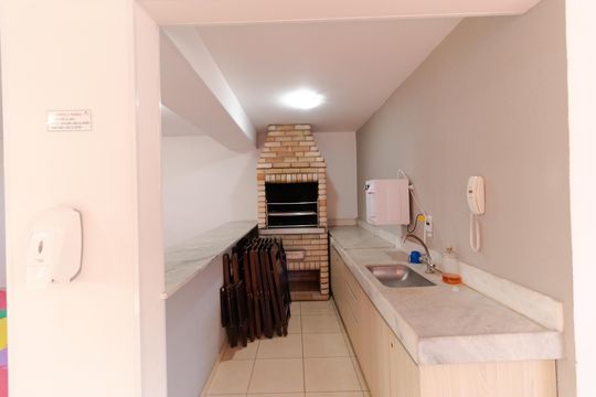 Área comum - Churrasqueira de apartamento à venda com 2 quartos, 42m² em Loteamento Parque São Martinho, Campinas