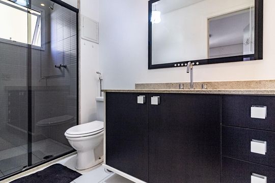 Banheiro Suíte 1 de apartamento à venda com 4 quartos, 190m² em Jardim Marajoara, São Paulo