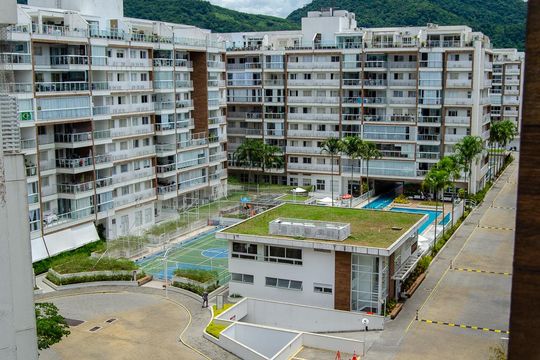Fachada de apartamento à venda com 2 quartos, 83m² em Recreio dos Bandeirantes, Rio de Janeiro