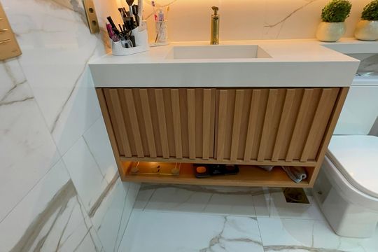 Banheiro do Quarto 2 de apartamento à venda com 2 quartos, 83m² em Recreio dos Bandeirantes, Rio de Janeiro