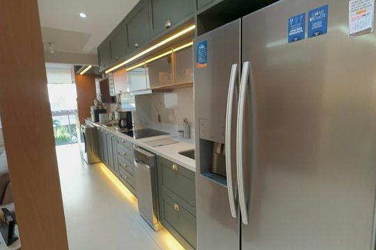 Cozinha de apartamento à venda com 2 quartos, 83m² em Recreio dos Bandeirantes, Rio de Janeiro