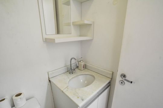 Lavabo de apartamento à venda com 3 quartos, 88m² em Vila Homero Thon, Santo André