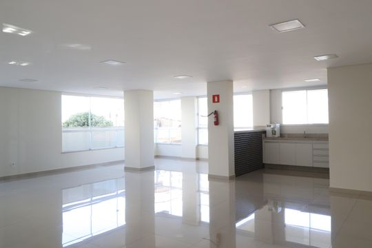 Área comum - Salão de festas de apartamento para alugar com 2 quartos, 73m² em Santa Mônica, Uberlândia