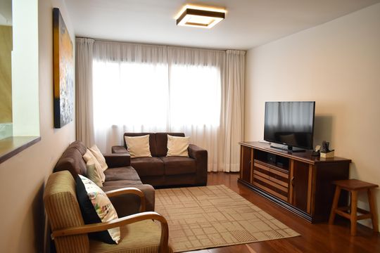 Sala de apartamento à venda com 2 quartos, 78m² em Vila Clementino, São Paulo
