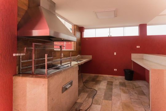 Churrasqueira de apartamento à venda com 3 quartos, 105m² em Jardim Bela Vista, Santo André